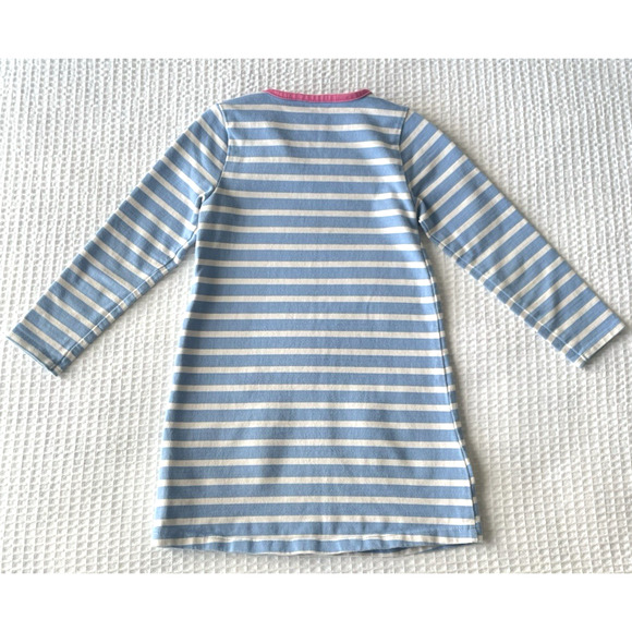 Mini Baby Boden Girls Dress Size 2 3 Bunny Rabbit Striped - Picture 4 of 6